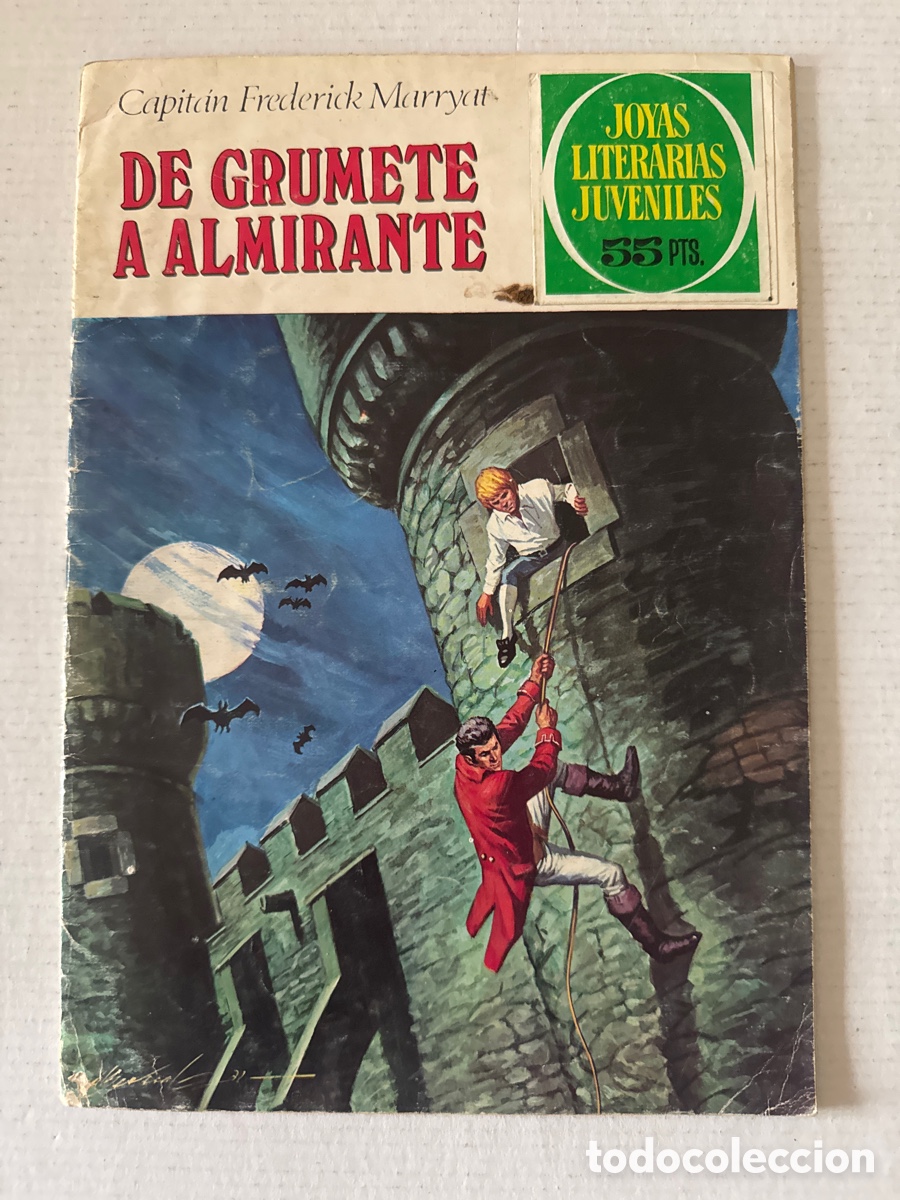 Tebeos: Joyas Literarias #50 - DE GRUMETE A ALMIRANTE de Capit&aacute;n Frederick Marryat - BRUGUERA