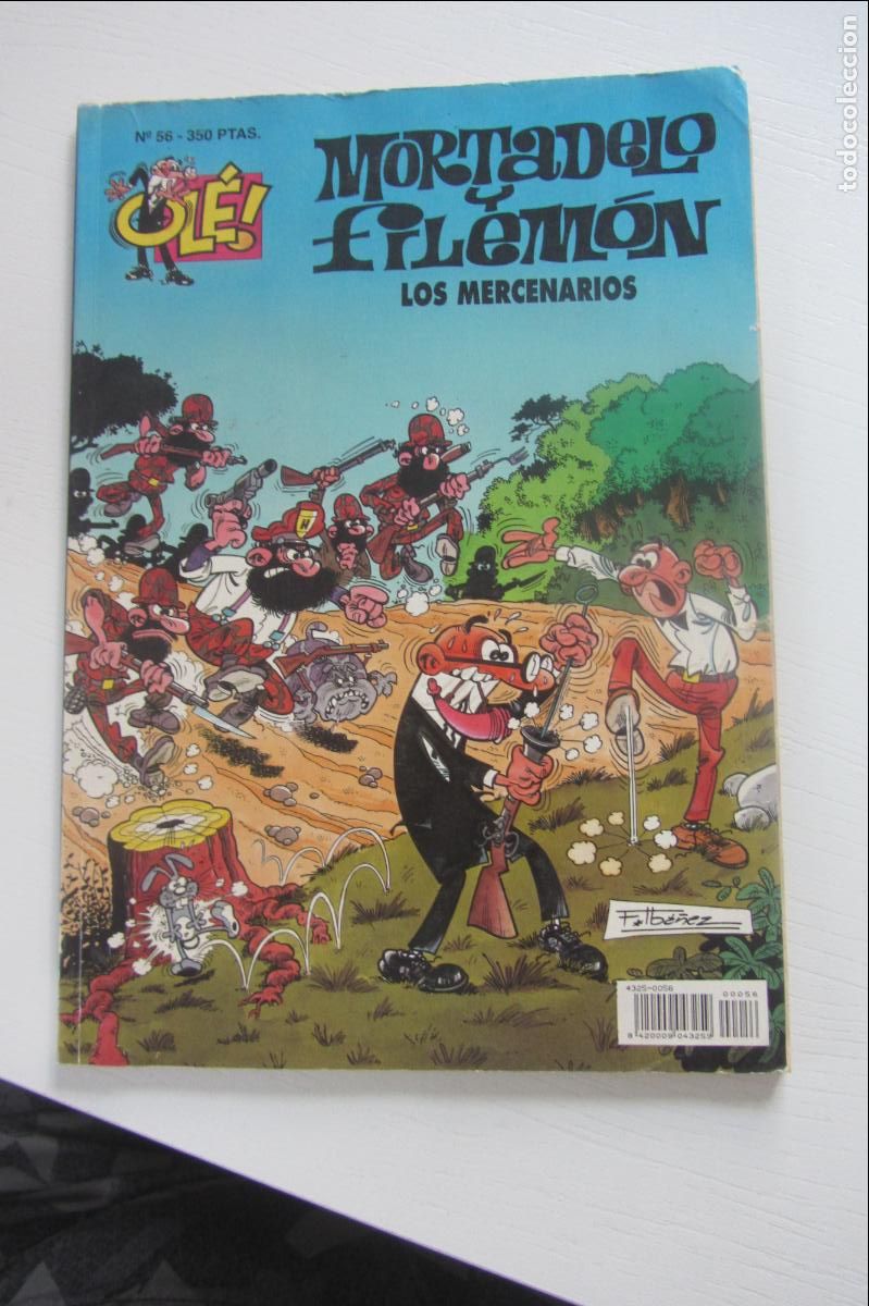 Tebeos: OL&Eacute; - MORTADELO Y FILEM&Oacute;N - N&ordm; 56 - LOS MERCENARIOS ED B. FORMATO GRANDE FRANCISCO IBA&Ntilde;EZ arx2