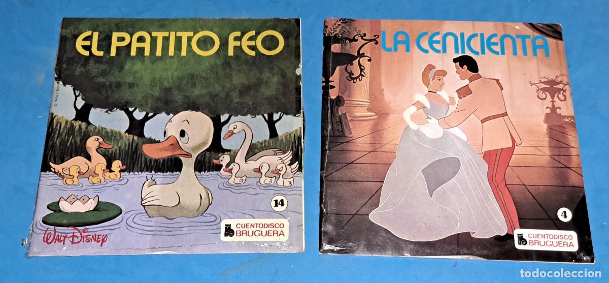 Tebeos: LOTE DE DOS CUENTODISCO DE LA EDITORIAL BRUGUERA - LA CENICIENTA Y EL PATITO FEO - A&Ntilde;OS 70