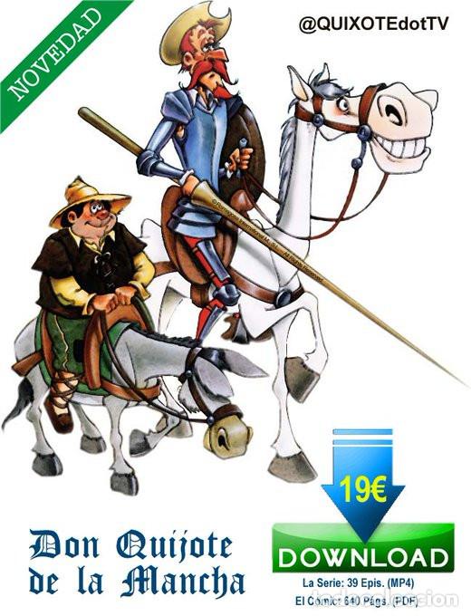 Tebeos: SERIE COMPLETA (MP4) DON QUIJOTE DE LA MANCHA - 1979- DIBUJOS ANIMADOS + C&Oacute;MIC 640 P&Aacute;GINAS PDF