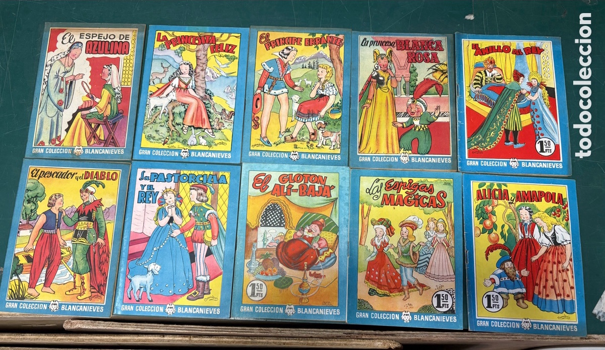 Tebeos: GRAN COLECCI&Oacute;N BLANCANIEVES LOTE DE 10, 1950
