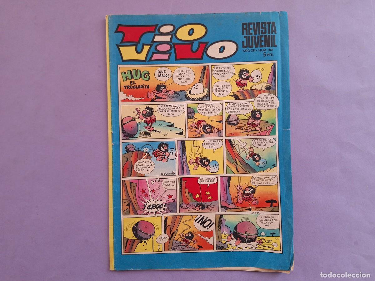 Tebeos: REVISTA JUVENIL TIO VIVO N&ordm; 467 A&Ntilde;O 1970 EDITORIAL BRUGUERA