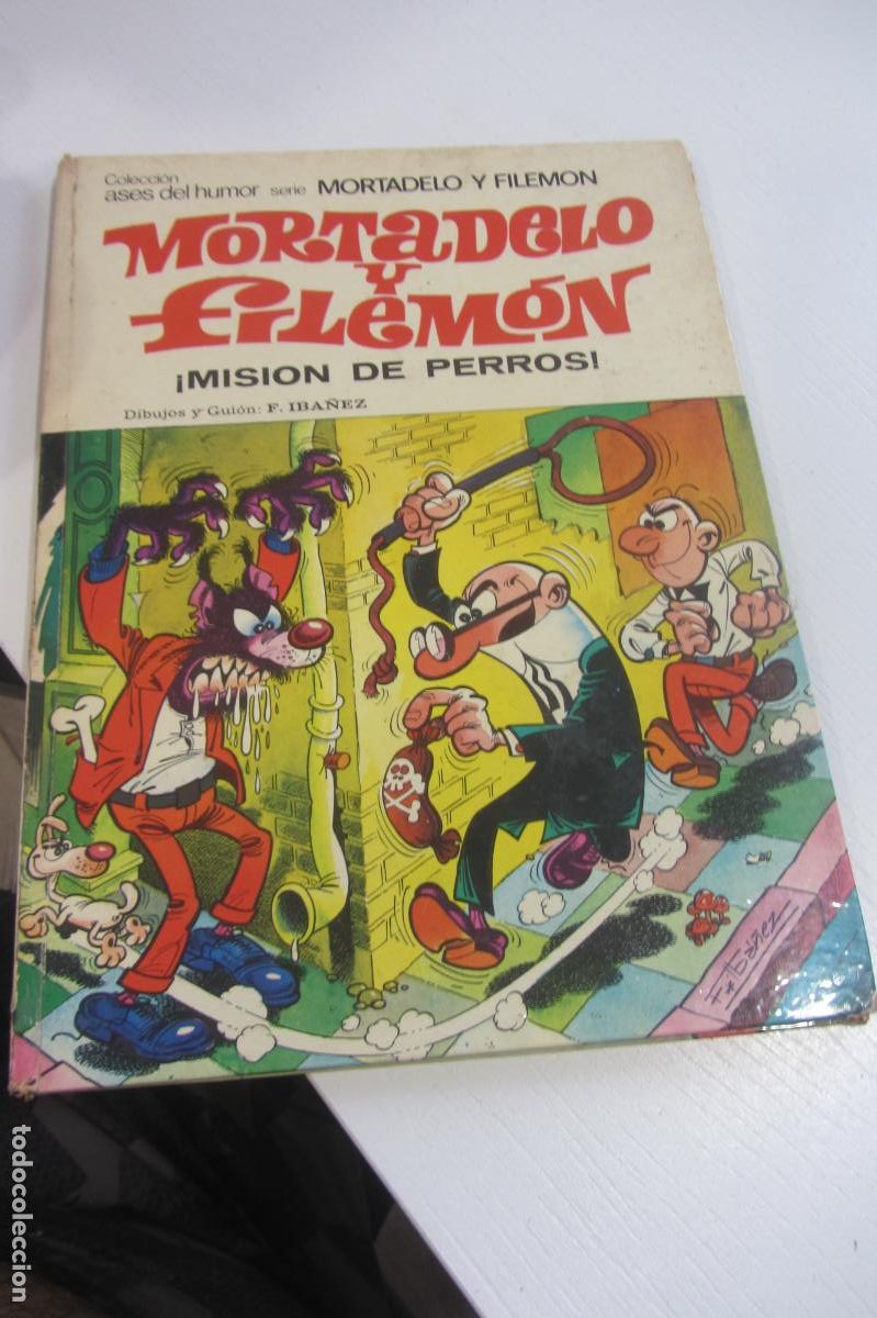 Tebeos: ASES DEL HUMOR N&ordm; 35. MISION DE PERROS. MORTADELO Y FILEMON. BRUGUERA 1&ordf; EDICION 1978 ARX374