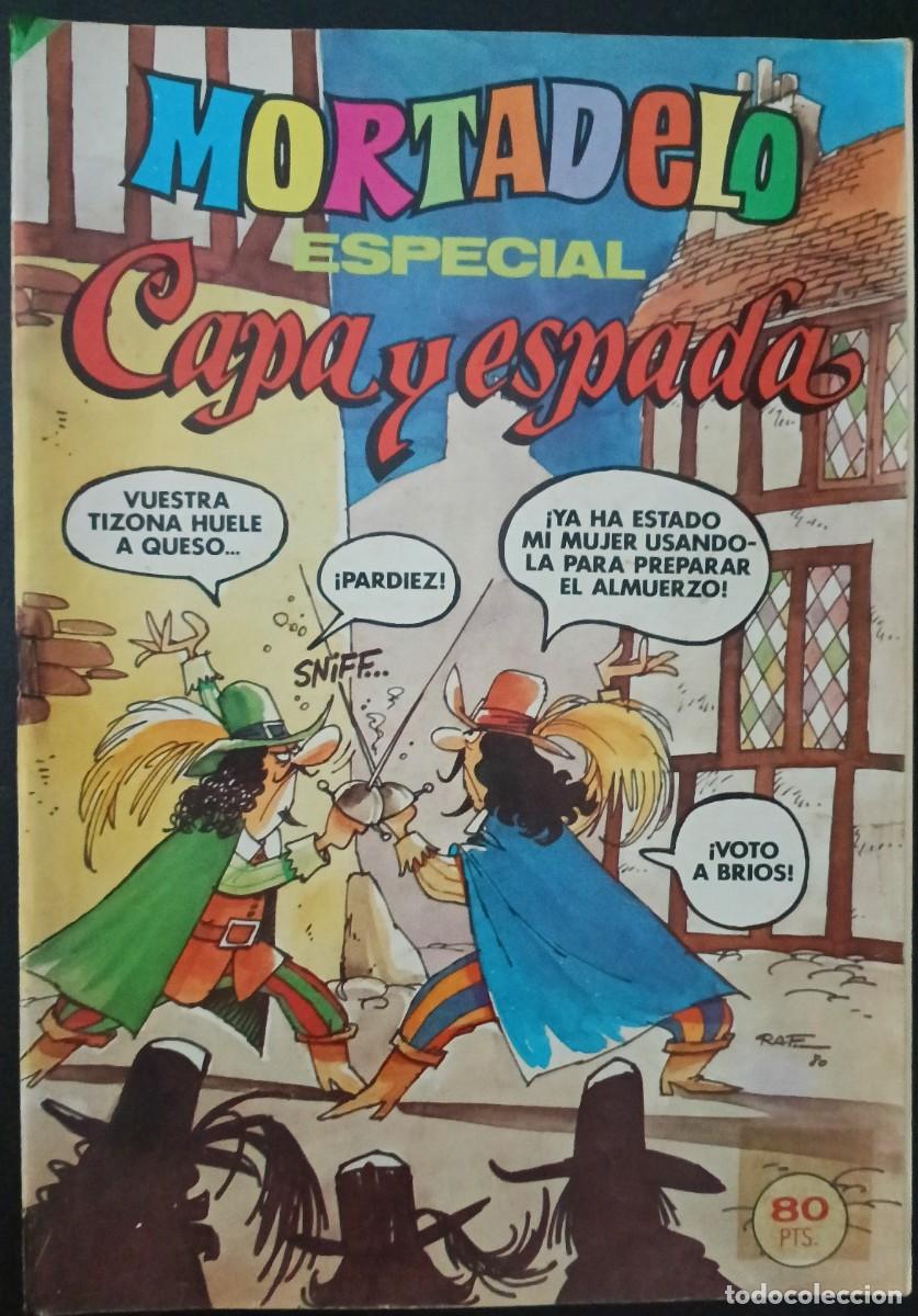 Tebeos: MORTADELO ESPECIAL- N&ordm; 96 -CAPA Y ESPADA-CAPIT&Aacute;N TRUENO-AMBR&Oacute;S-1980-BUENO-RARO-VEA-1728