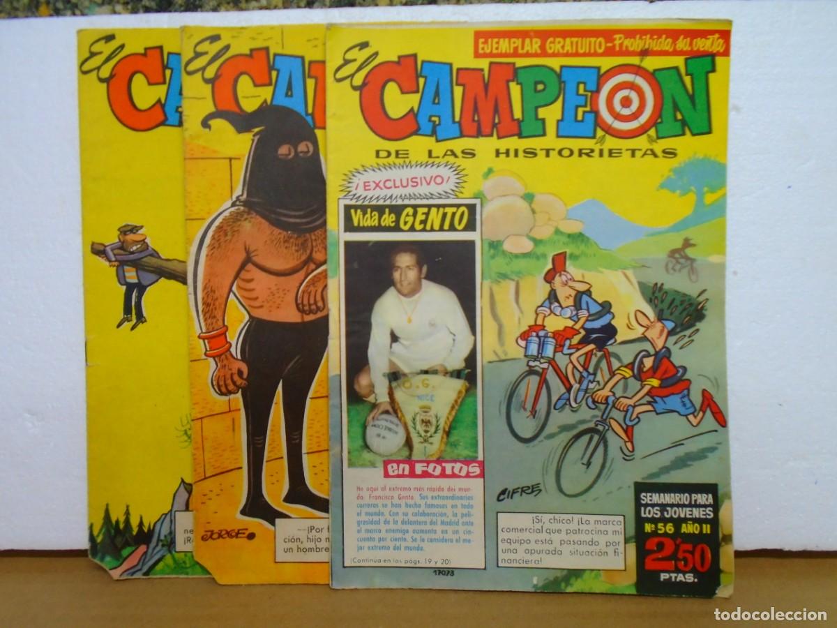 Tebeos: EL CAMPEON DE LAS HISTORIETAS.EDIT.BRUGUERA, N&ordm; 14-15-56(1960-61)