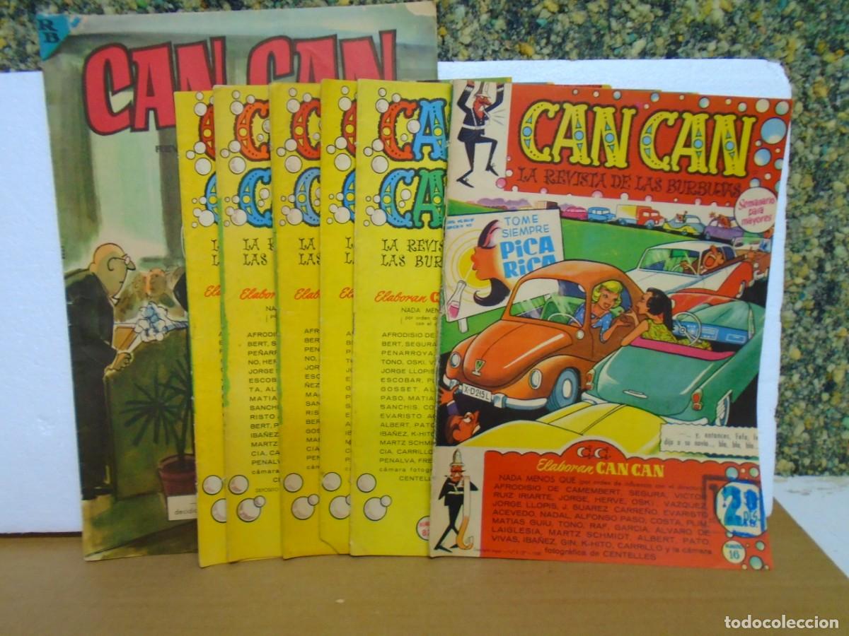 Tebeos: CAN CAN.EDITORIAL BRUGUERA(A&Ntilde;OS 50-60) LOTE DE 7 NUMEROS.