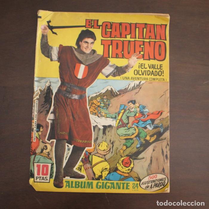Tebeos: EL CAPITAN TRUENO ALBUM GIGANTE 24 EL VALLE OLVIDADO. BRUGUERA 1966