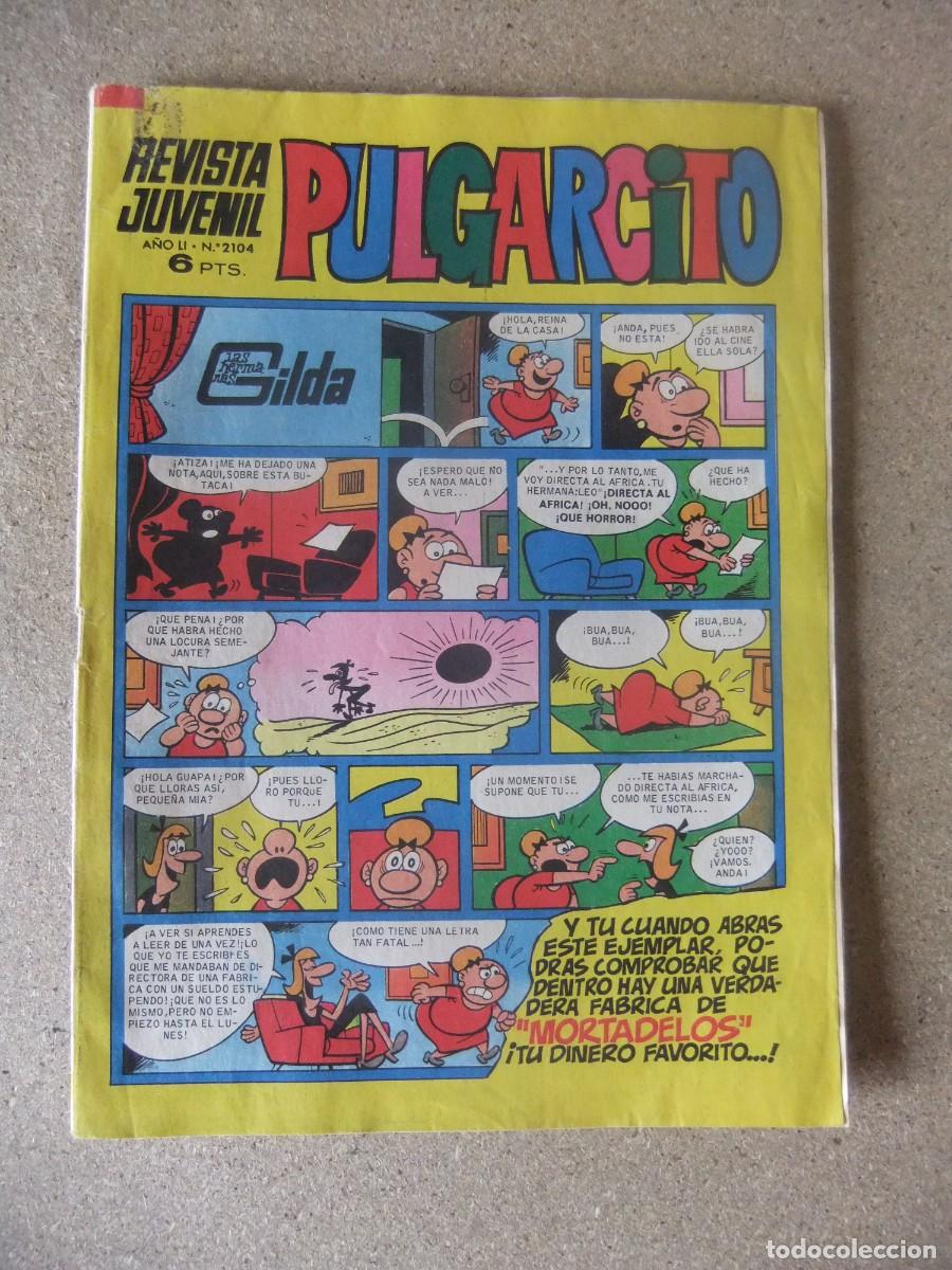 Tebeos: PULGARCITO N&ordm; 2104 CON BILLETES DE MORTADELO EDITORIAL BRUGUERA