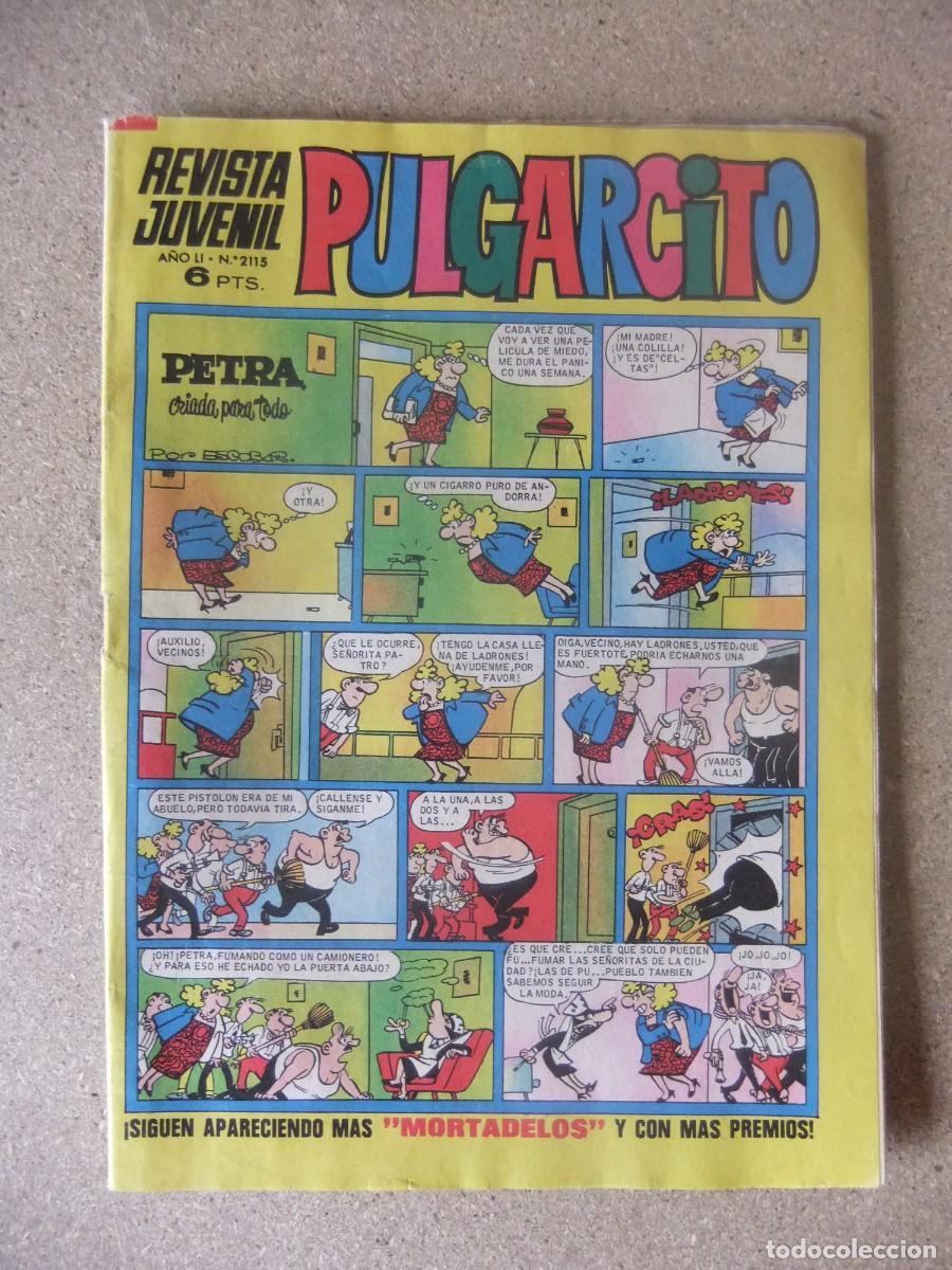 Tebeos: PULGARCITO N&ordm; 2115 CON BILLETES DE MORTADELO EDITORIAL BRUGUERA