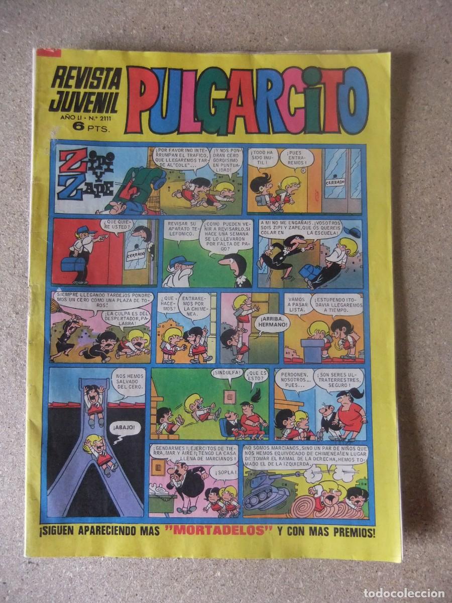 Tebeos: PULGARCITO N&ordm; 2111 CON BILLETES DE MORTADELO EDITORIAL BRUGUERA