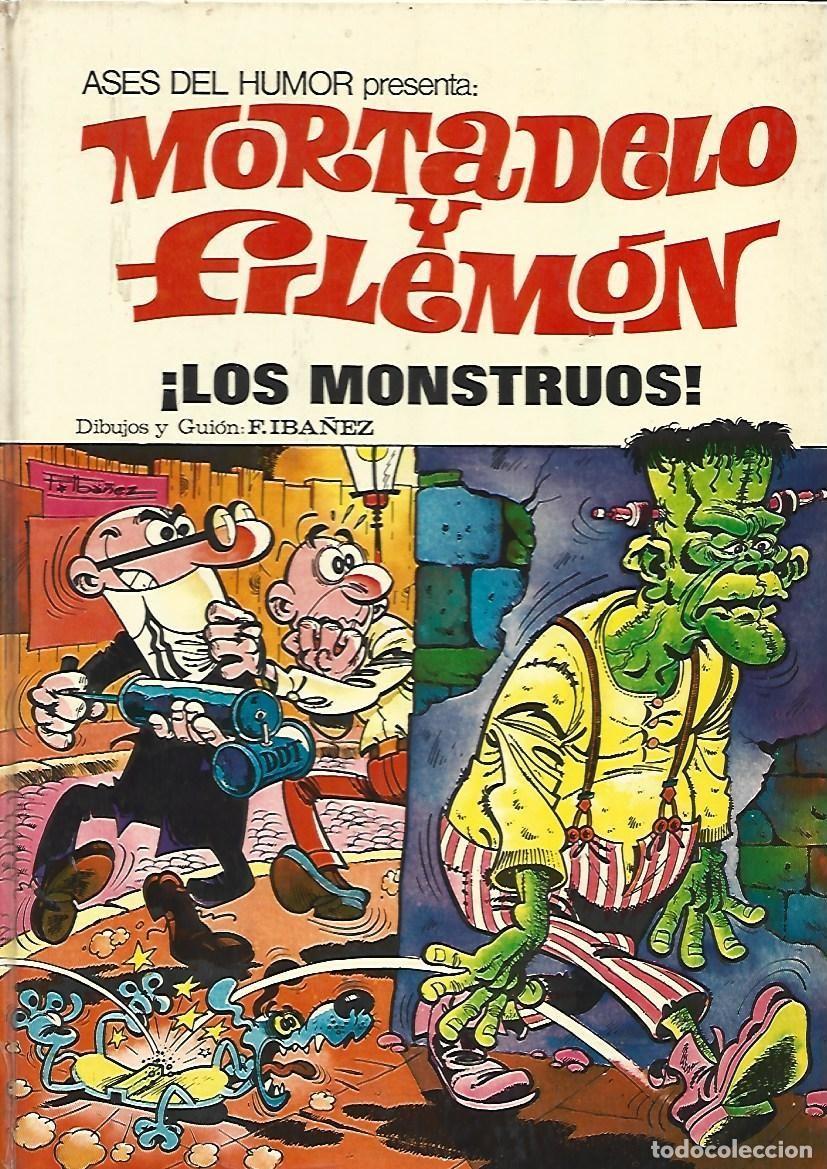 Tebeos: Ases del humor, 25, Mortadelo y Filem&oacute;n: los monstruos, 1973, Bruguera, primera edici&oacute;n, buen estado