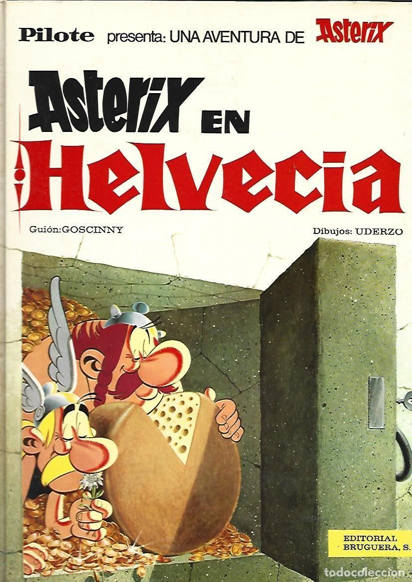 Tebeos: Asterix en Helvecia, 1971, Bruguera, primera edici&oacute;n, muy buen estado