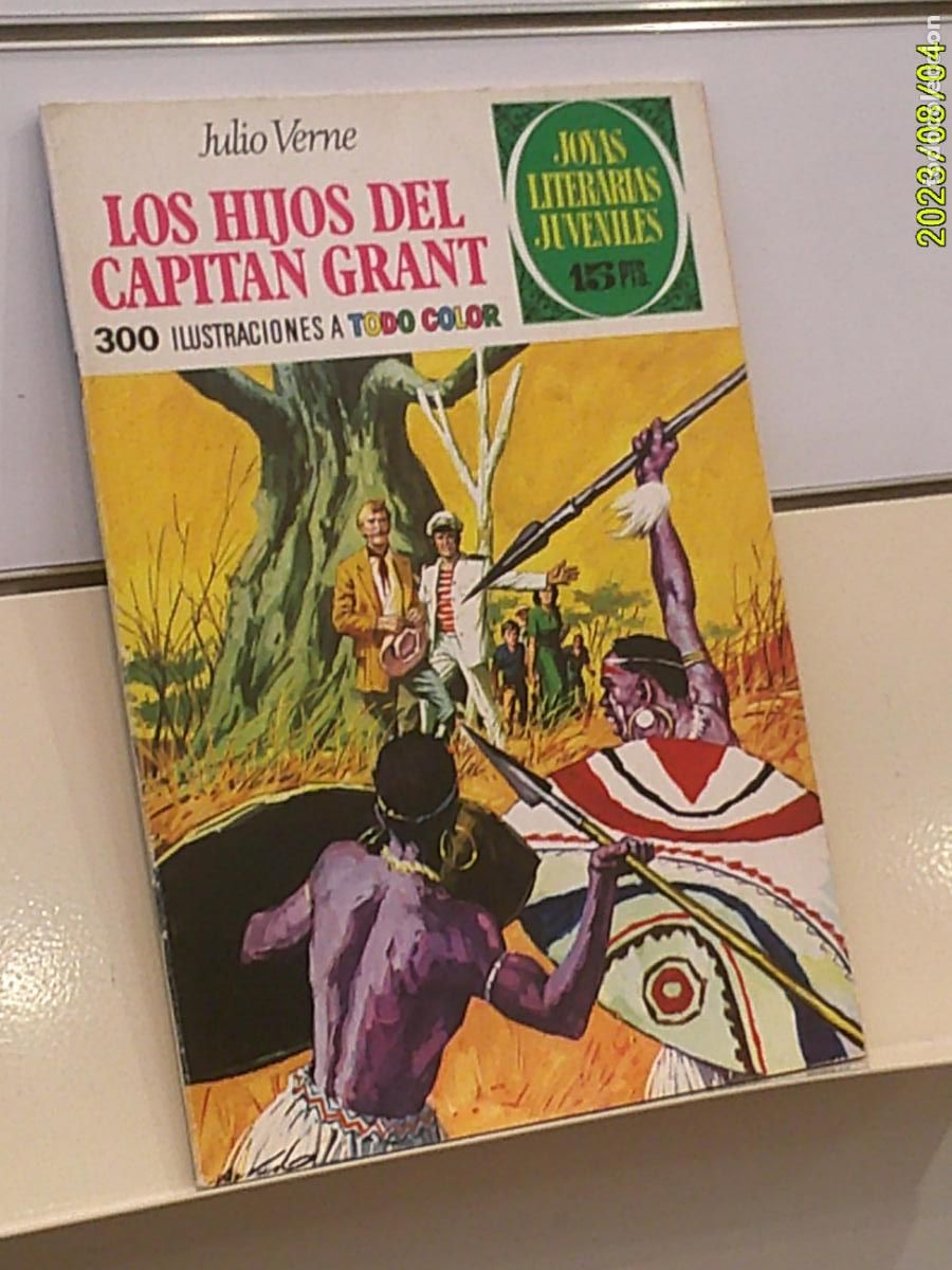 Tebeos: JOYAS LITERARIAS JUVENILES N&ordm; 9 LOS HIJOS DEL CAPITAN GRANT JULIO VERNE TAPAS DE CARTON - BRUGUERA