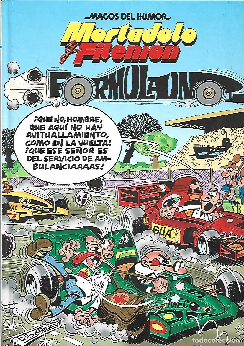 Tebeos: Magos del Humor, 89,Mortadelo y Filem&oacute;n: formula uno, Ediciones B, primera edici&oacute;n, muy buen estado