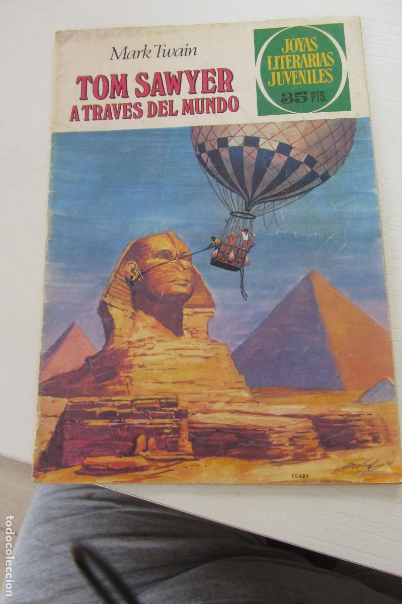 Tebeos: JOYAS LITERARIAS JUVENILES N&ordm; 24: TOM SAWYER A TRAV&Eacute;S DEL MUNDO / BRUGUERA ARX379