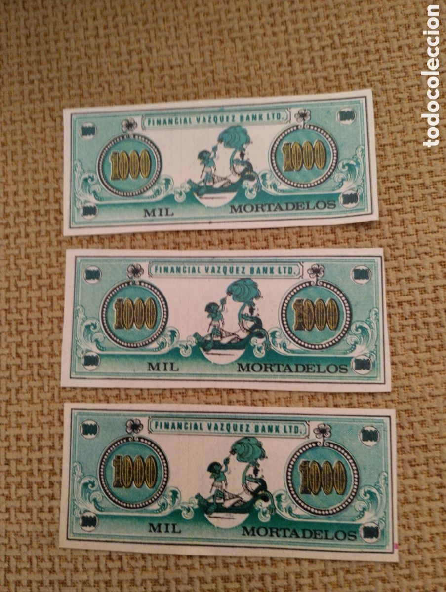 Tebeos: Lote billetes de Mil Mortadelos - Foto 2