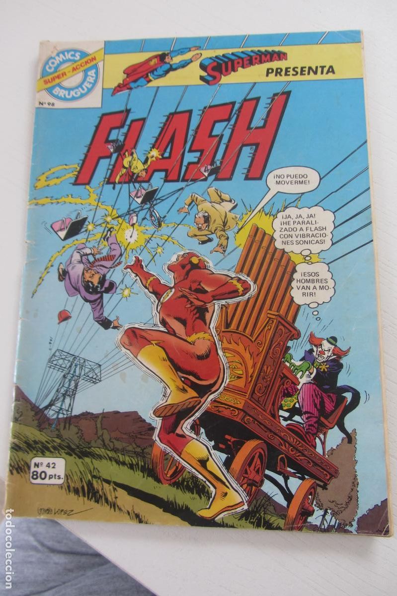 Tebeos: SUPERMAN PRESENTA N&ordm; 42 - FLASH - SUPER-ACCION BRUGUERA N&ordm; 98 dificil ARX22