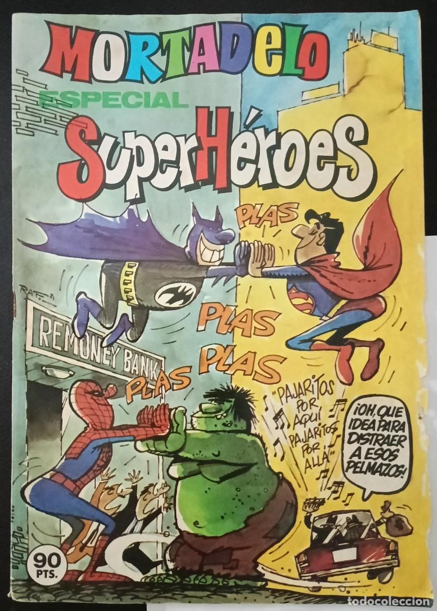 Tebeos: MORTADELO ESPECIAL-BRUGUERA- N&ordm; 123 -SUPERH&Eacute;ROES-SPIDERMAN-SUPERMAN-LA MASA-1981-CORRECTO-VEA-1732