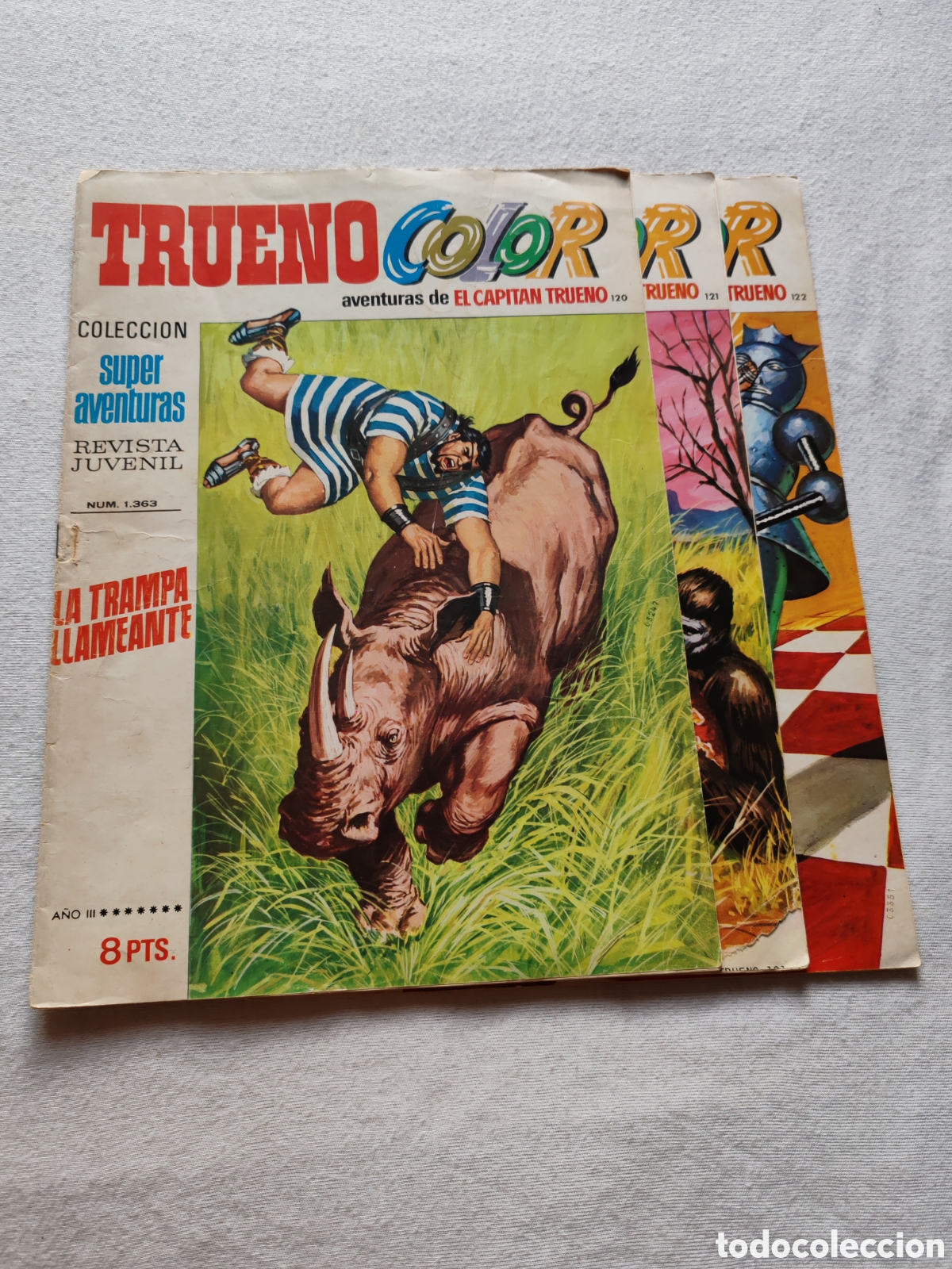 Tebeos: Lote 3 comics Trueno Color nums. 120,121,122