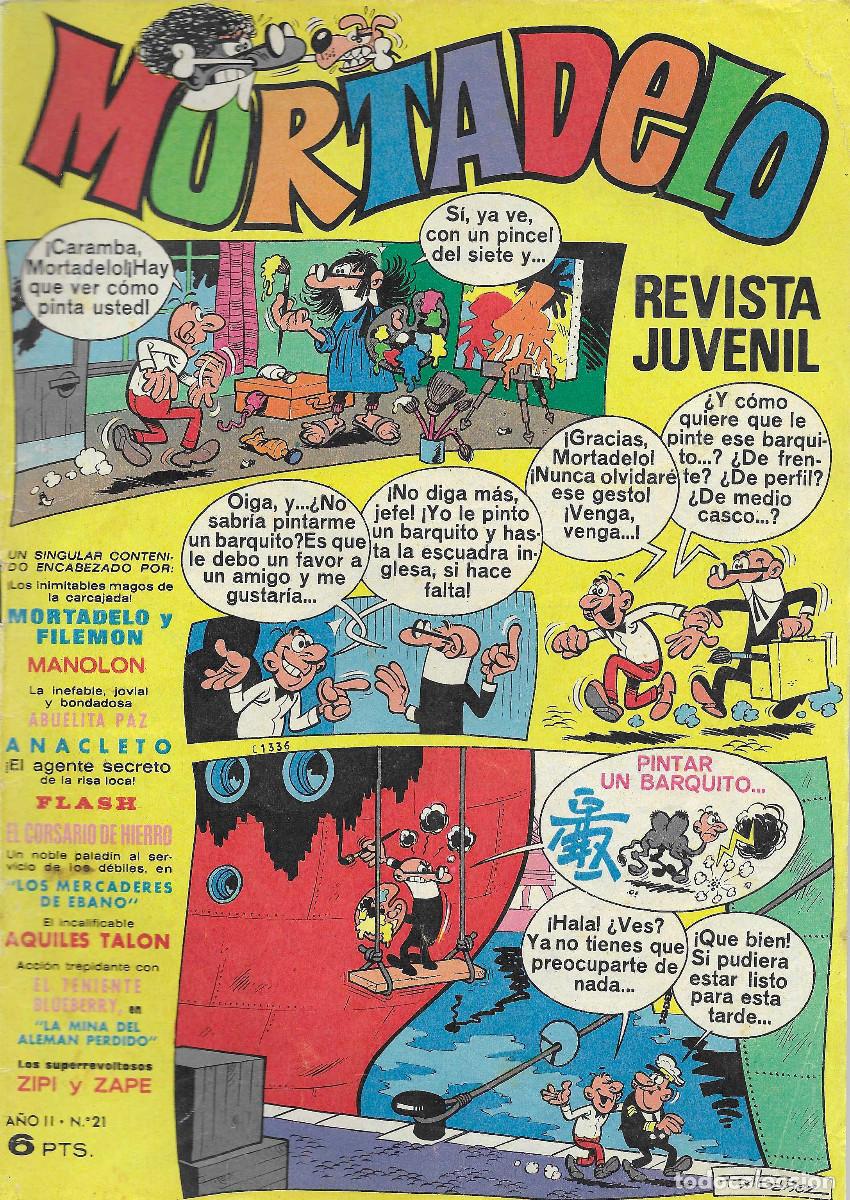 Tebeos: Revista Juvenil MORTADELO. N&ordm; 21