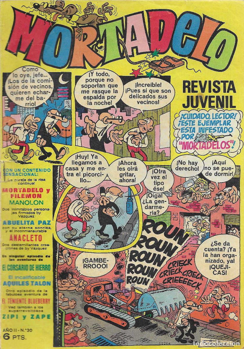Tebeos: Revista Juvenil MORTADELO. N&ordm; 30