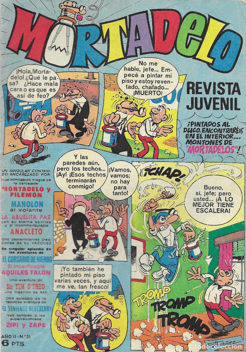 Tebeos: Revista Juvenil MORTADELO. N&ordm; 31