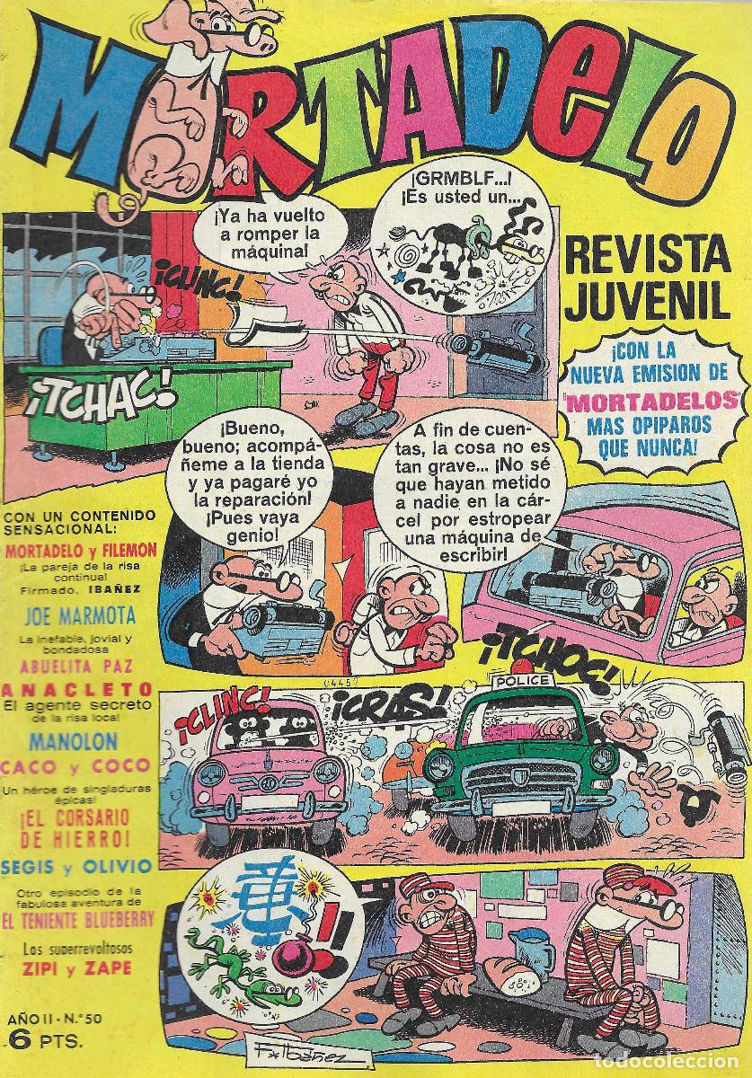 Tebeos: Revista Juvenil MORTADELO. N&ordm; 50