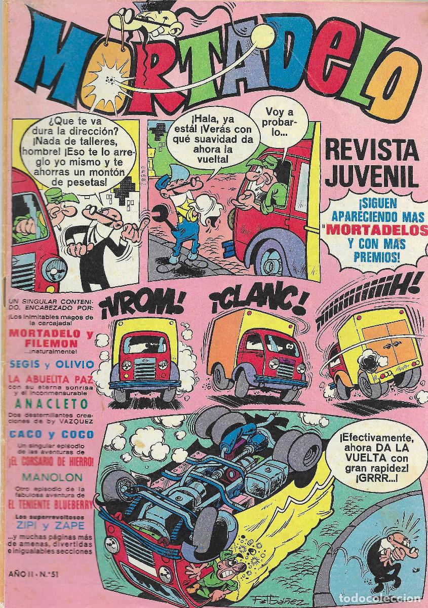 Tebeos: Revista Juvenil MORTADELO. N&ordm; 51