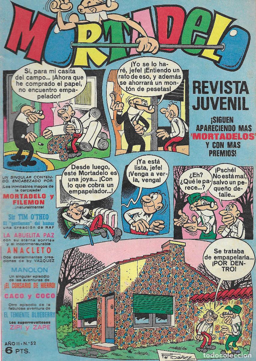 Tebeos: Revista Juvenil MORTADELO. N&ordm; 52