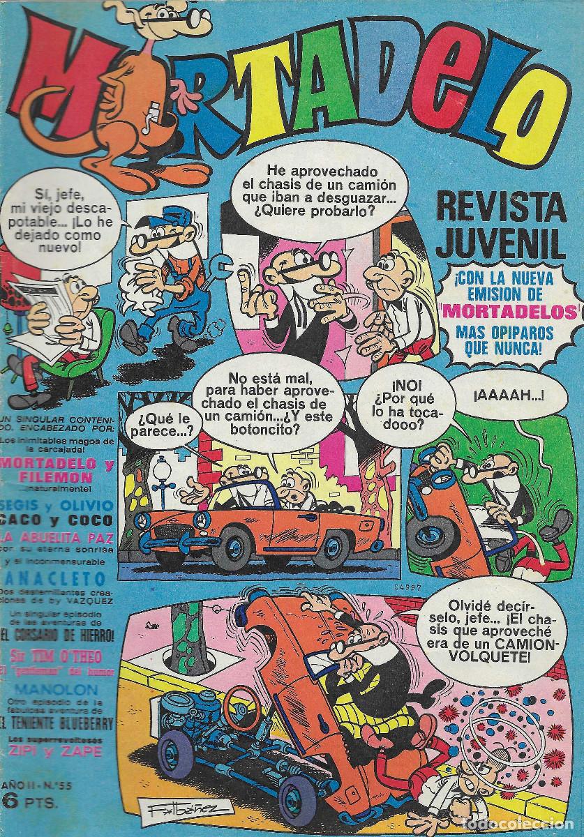Tebeos: Revista Juvenil MORTADELO. N&ordm; 55