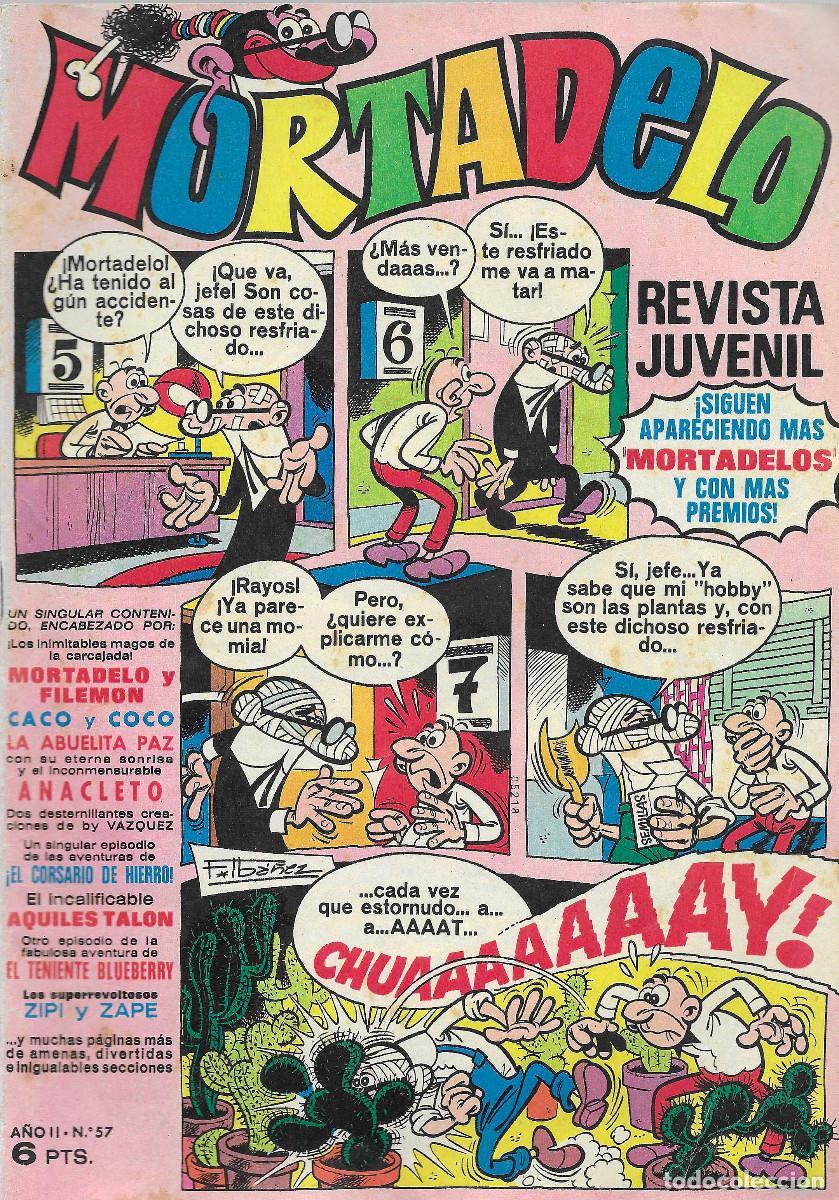 Tebeos: Revista Juvenil MORTADELO. N&ordm; 57