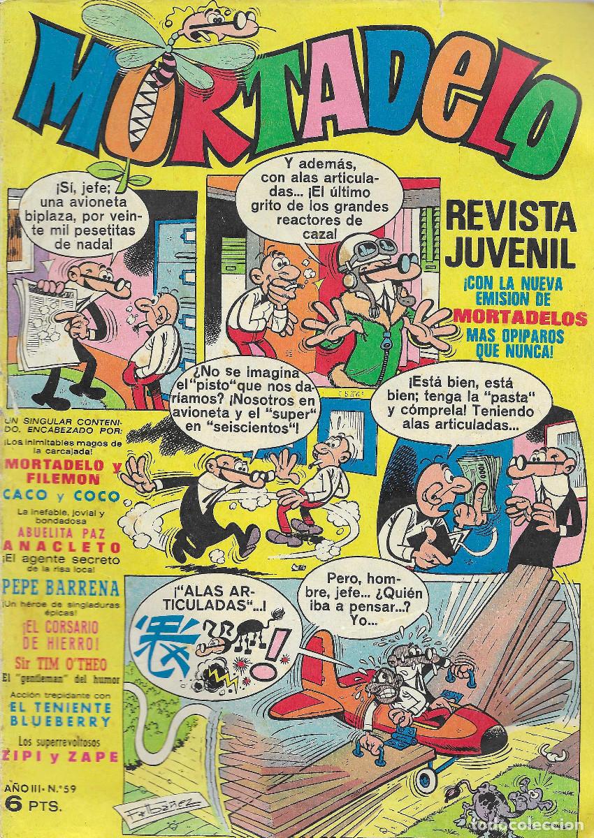 Tebeos: Revista Juvenil MORTADELO. N&ordm; 59