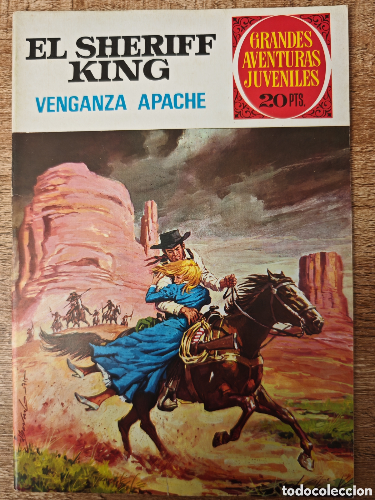 Tebeos: El Sheriff King n&deg;12. Venganza Apache. Bruguera