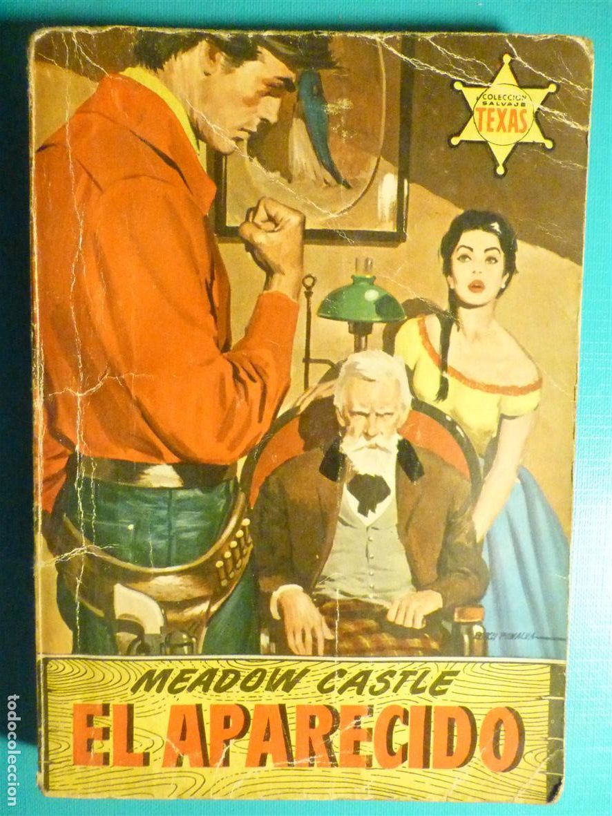 Tebeos: Novela Pulp Meadow Castle - El Aparecido - n&ordm; 154 Colecci&oacute;n Salvaje Texas - Ed. Bruguera 1959