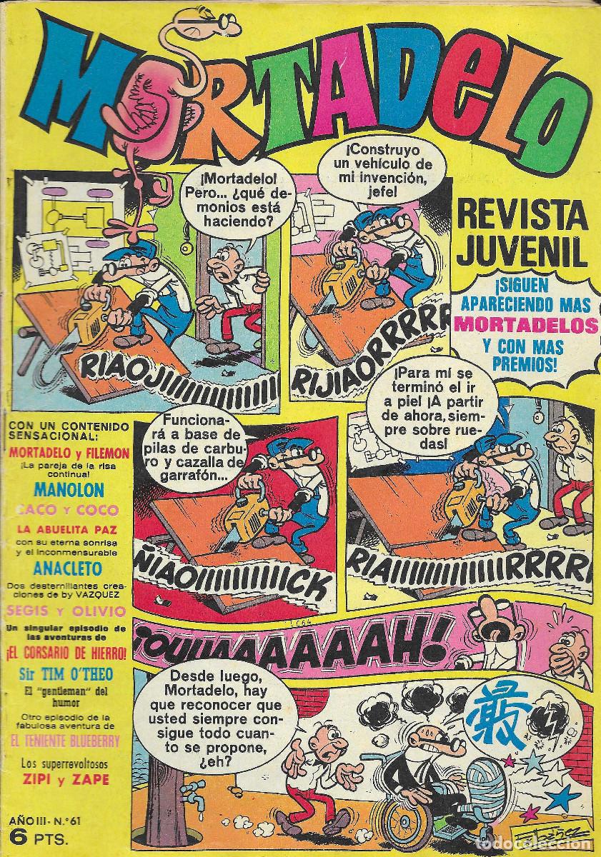 Tebeos: Revista Juvenil MORTADELO. N&ordm; 71