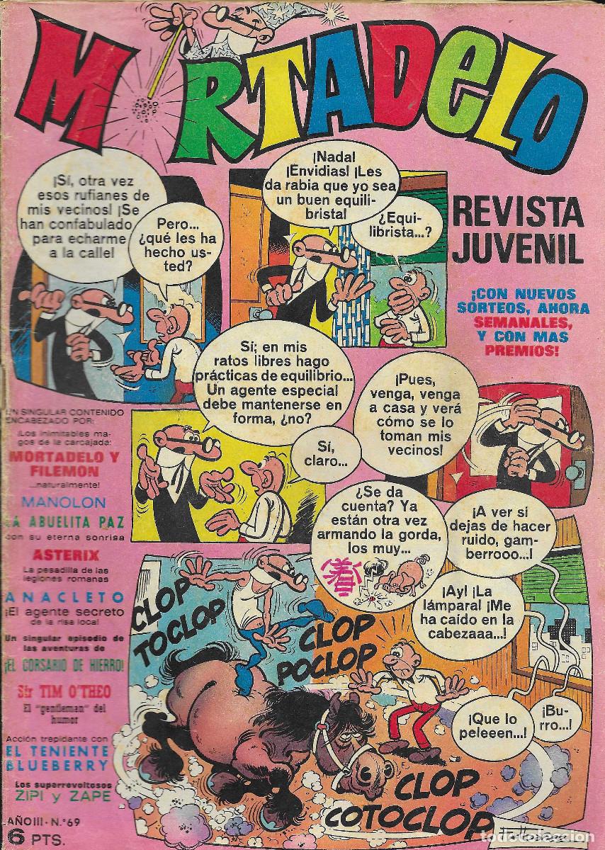 Tebeos: Revista Juvenil MORTADELO. N&ordm; 69