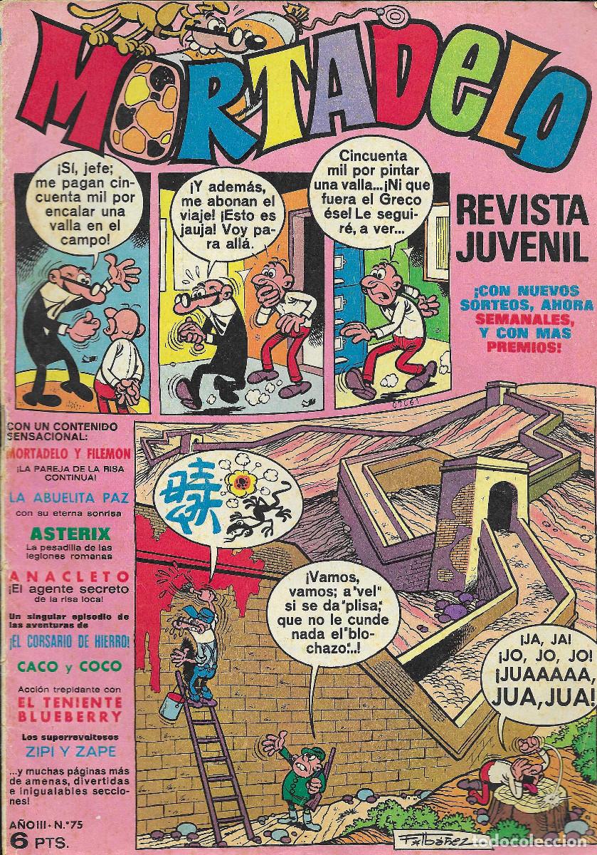Tebeos: Revista Juvenil MORTADELO. N&ordm; 75