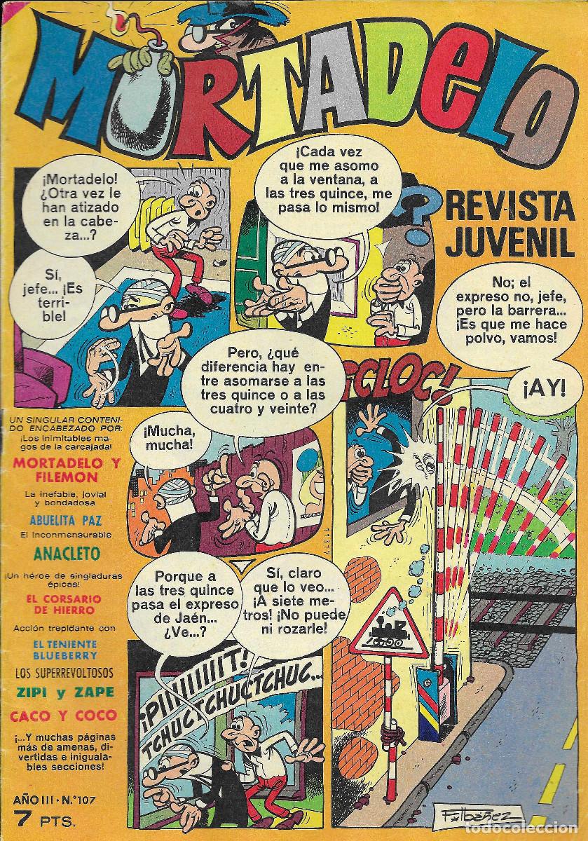 Tebeos: Revista Juvenil MORTADELO. N&ordm; 107