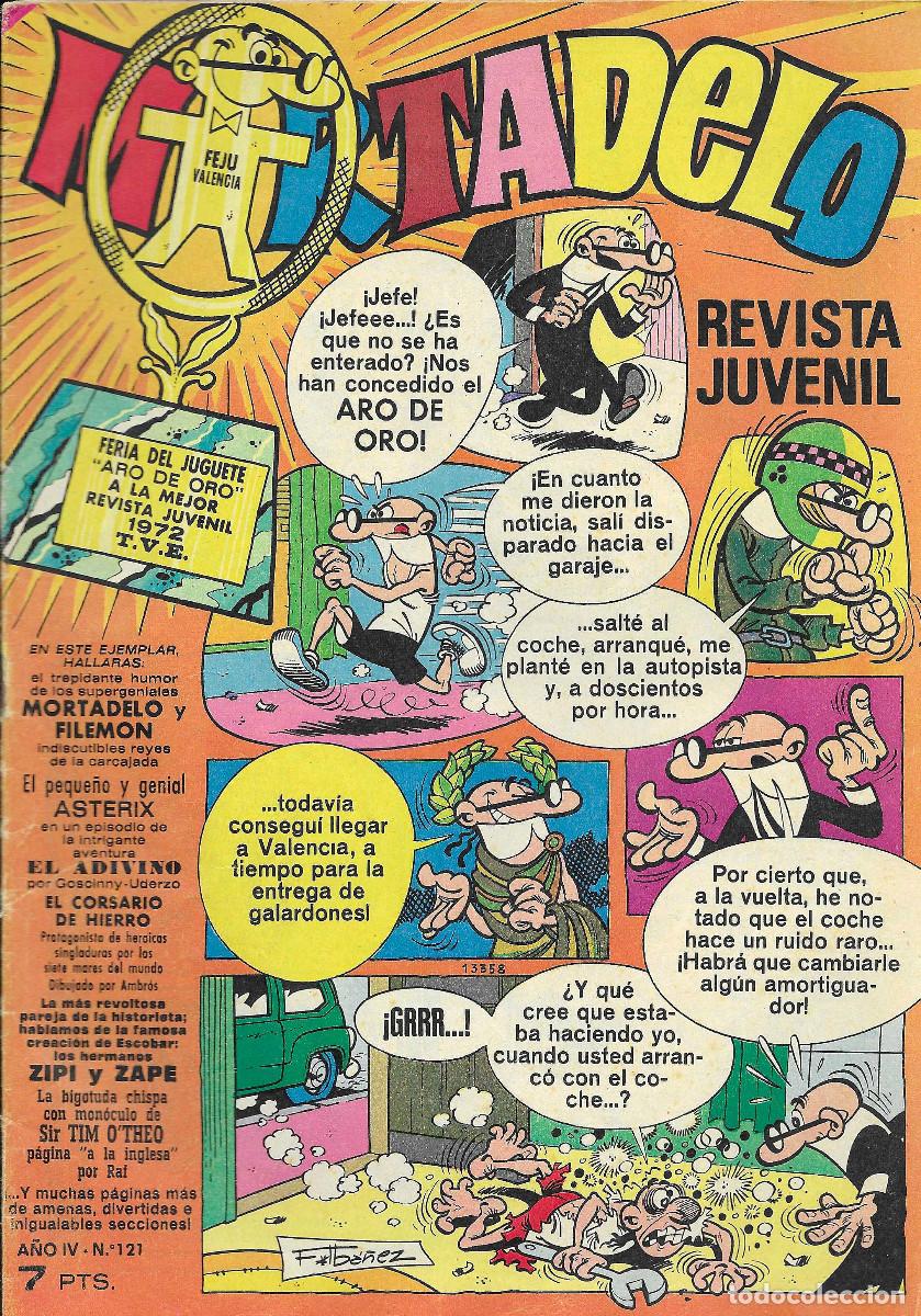 Tebeos: Revista Juvenil MORTADELO. N&ordm; 121