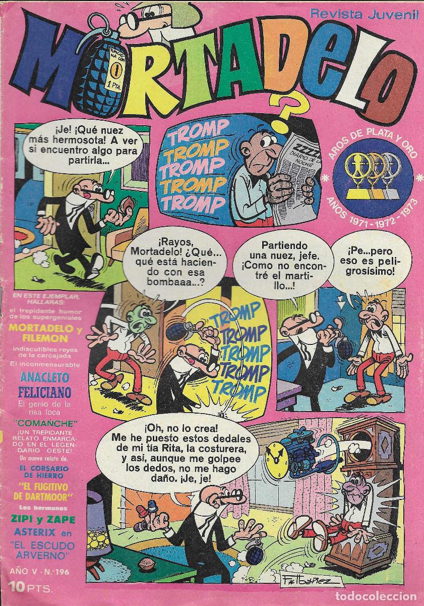 Tebeos: Revista Juvenil MORTADELO. N&ordm; 196