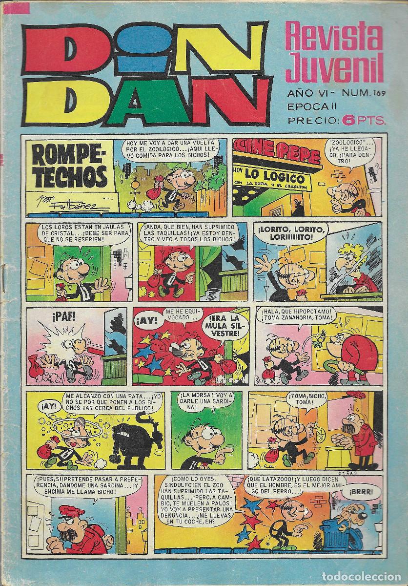Tebeos: Revista Juvenil DIN DAN. N&ordm; 169