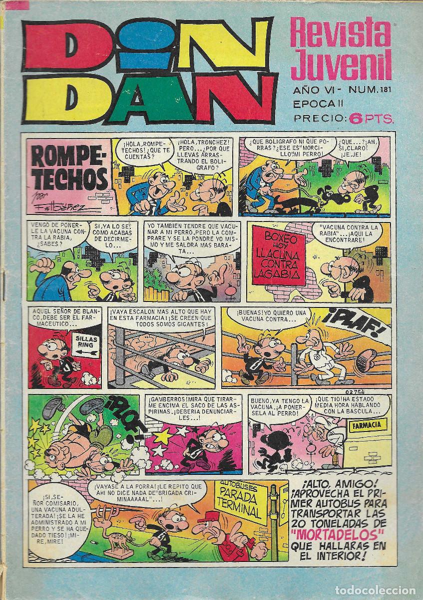 Tebeos: Revista Juvenil DIN DAN. N&ordm; 181