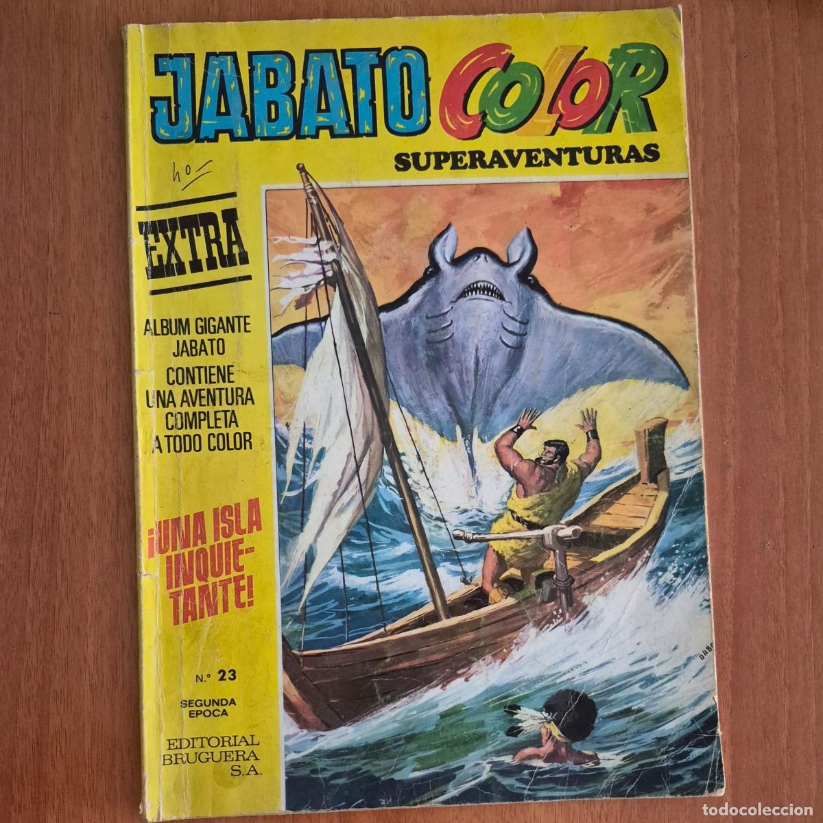 Tebeos: JABATO COLOR (SUPERAVENTURAS): &iexcl;UNA ISLA INQUIETANTE! (TOMO 23, BRUGUERA, 1976)