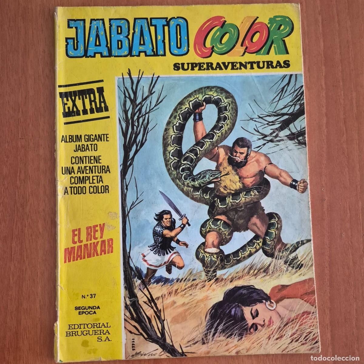 Tebeos: JABATO COLOR (SUPERAVENTURAS): EL REY MANKAR (TOMO 37, BRUGUERA, 1977)
