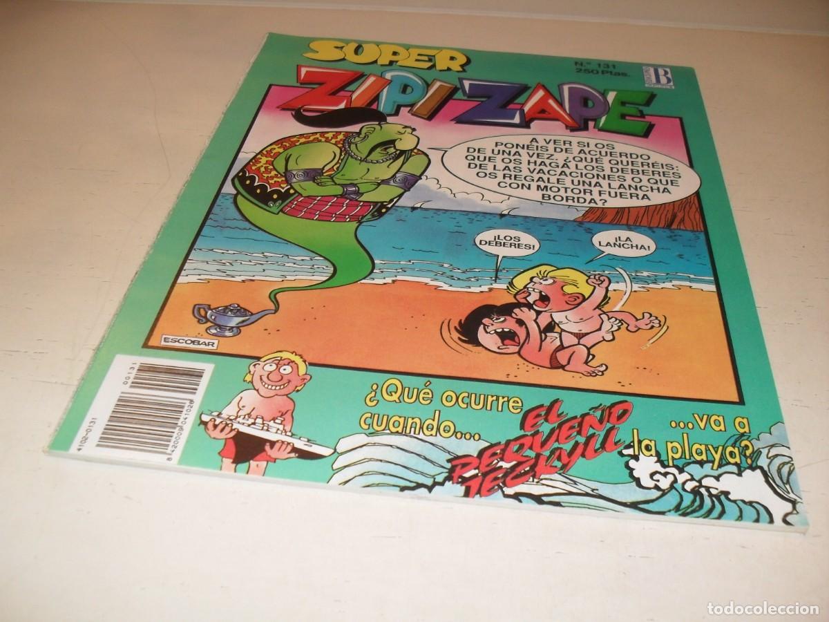 Tebeos: SUPER ZIPI Y ZAPE N&ordm; 131,EN CONTRAPORTADA PUBLICIDAD DE PETER PAN,DE 144.EDICIONES B,1987