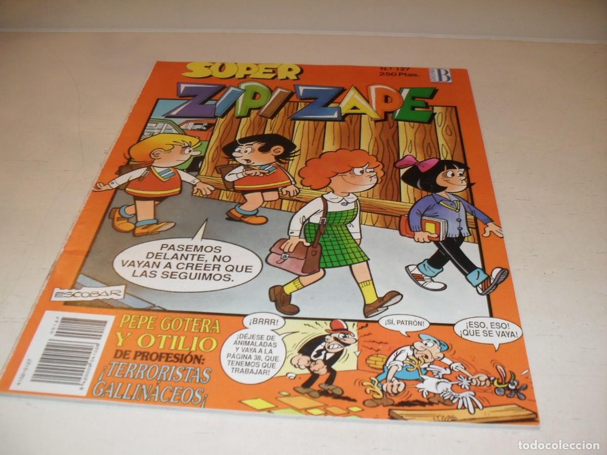 Tebeos: SUPER ZIPI Y ZAPE N&ordm; 127,EN CONTRAPORTADA CARTEL DEL SALON DEL COMIC,DE 144.EDICIONES B,1987