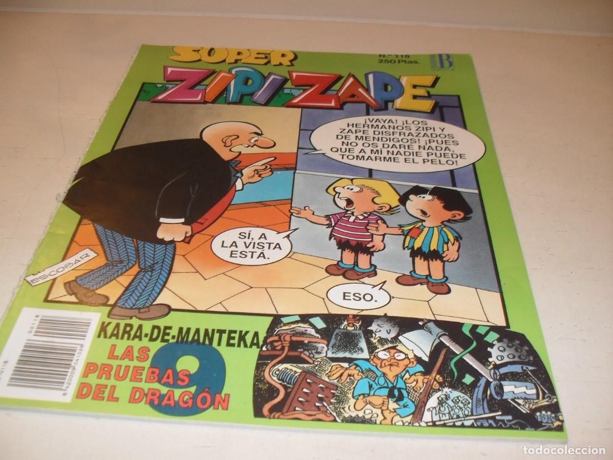 Tebeos: SUPER ZIPI Y ZAPE N&ordm; 118,EN INTERIOR PUBLICIDAD DE ROMPETECHOS,DE 144.EDICIONES B,1987