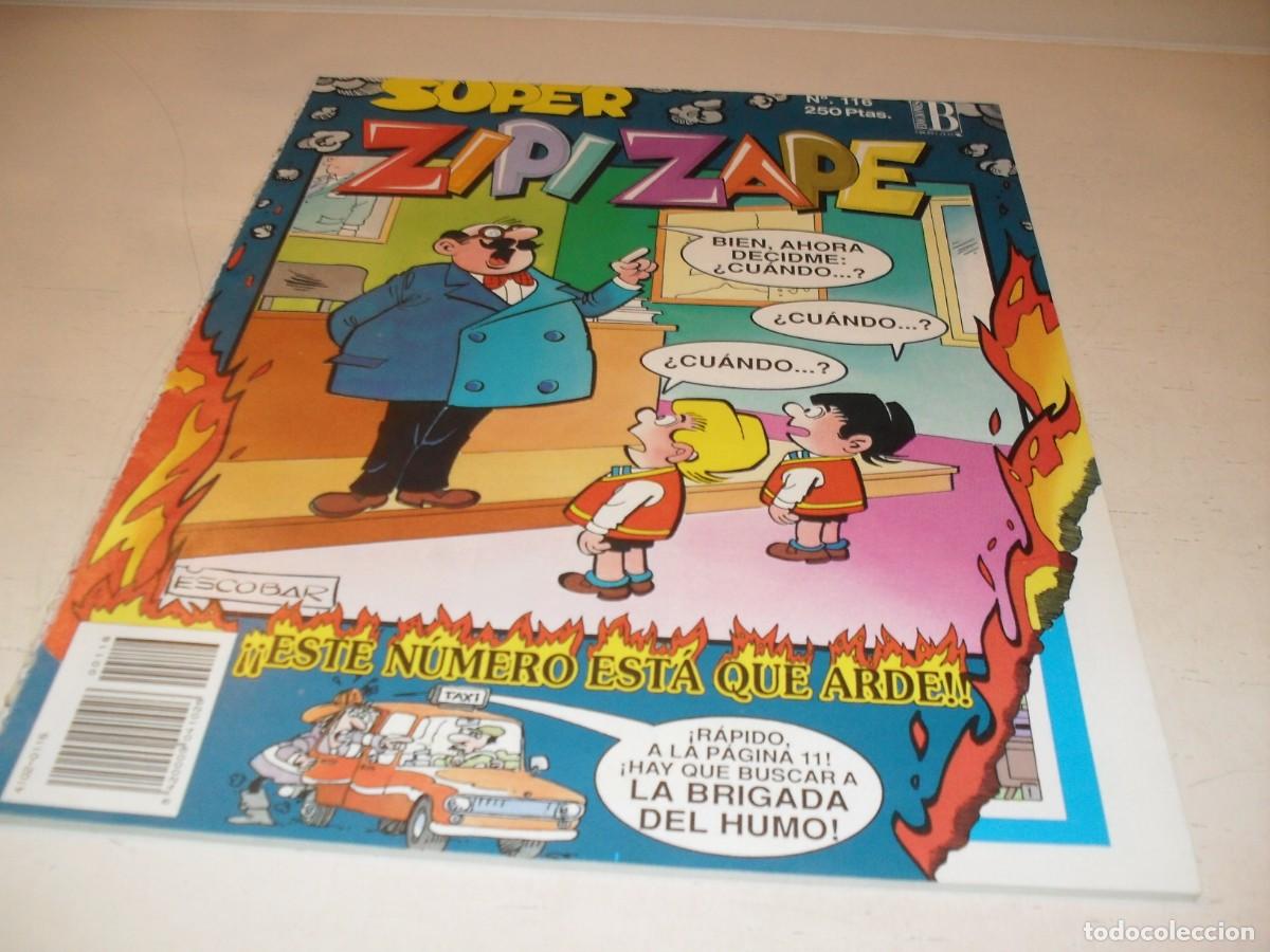 Tebeos: SUPER ZIPI Y ZAPE N&ordm; 116,EN INTERIOR PUBLICIDAD DE ROMPETECHOS,DE 144.EDICIONES B,1987