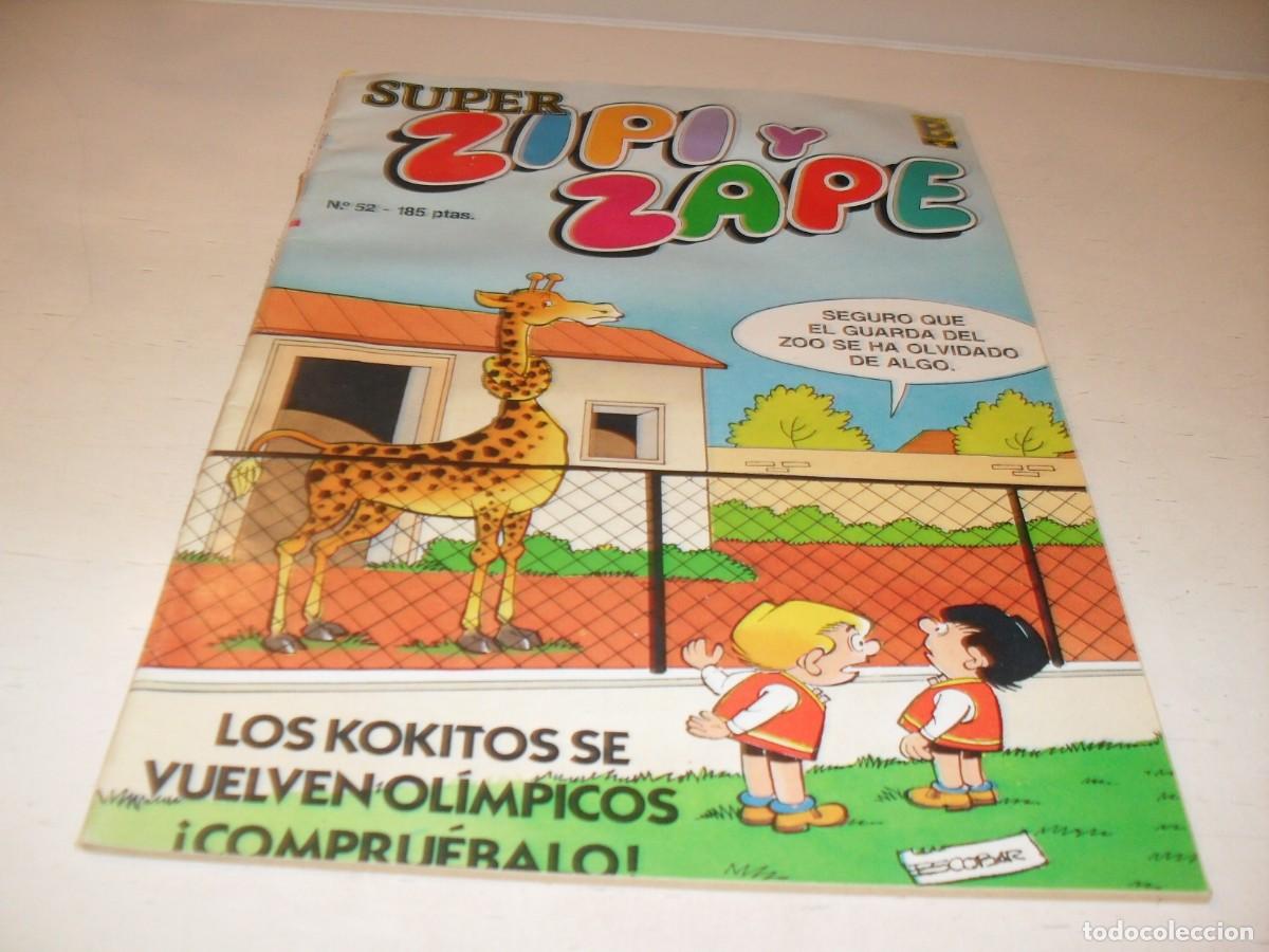 Tebeos: SUPER ZIPI Y ZAPE N&ordm; 52,EN CONTRAPORTADA PUBLCIDAD DE OLE,DE 144.EDICIONES B,1987