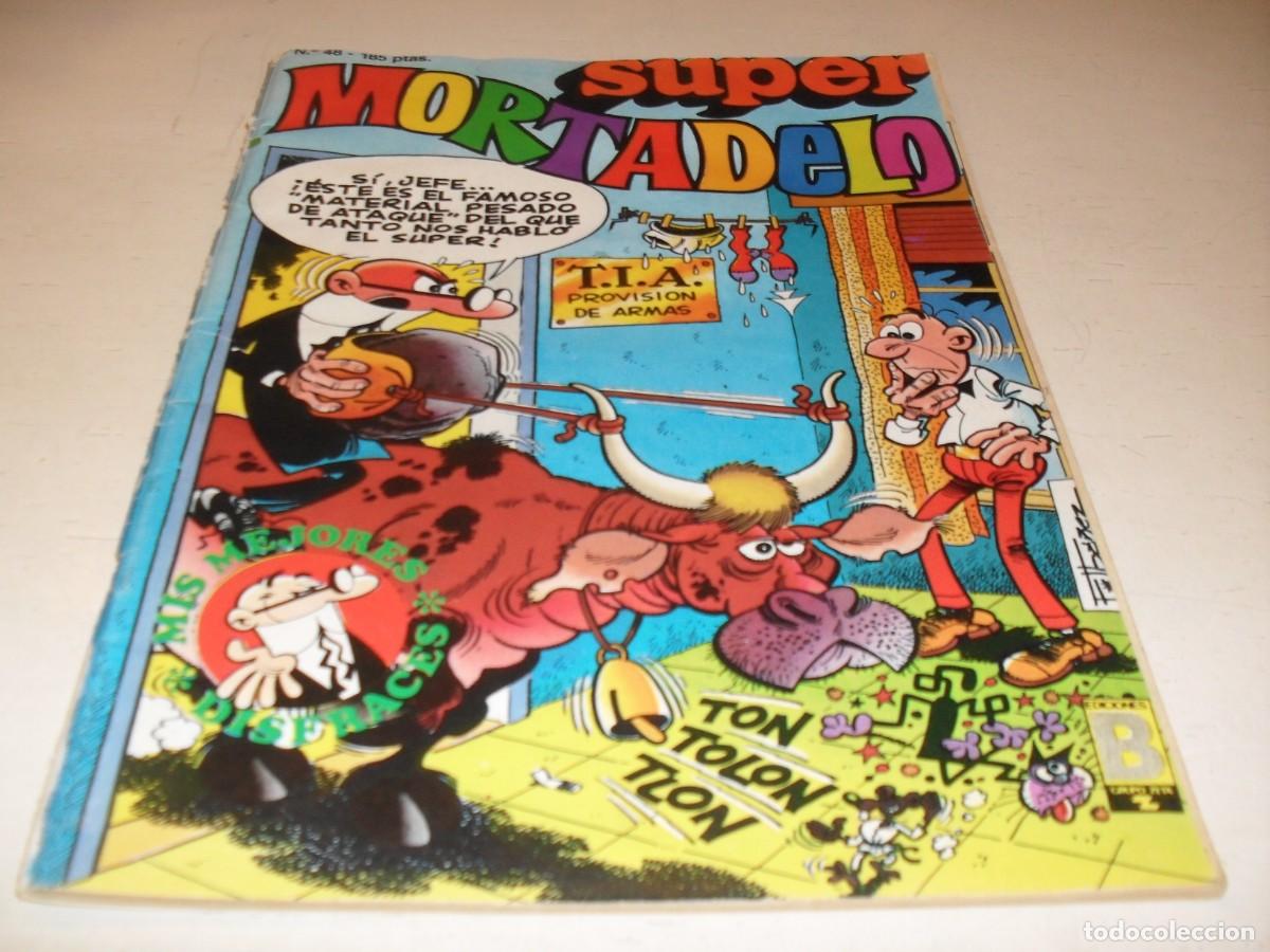 Tebeos: SUPER MORTADELO N&ordm; 48,CON LAS ULTIMAS AVENTURAS DE AGAMENON,DE 144.EDICIONES B,1987